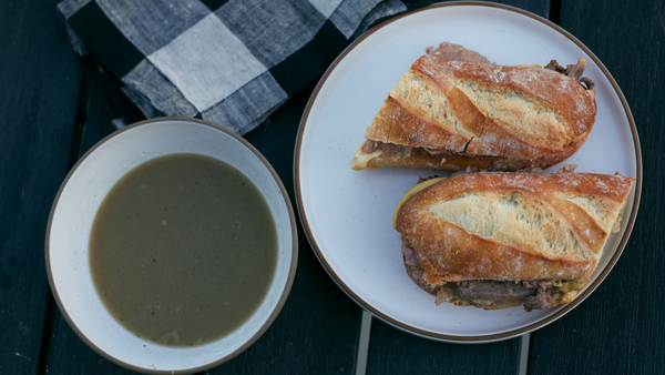 French Dip Sandwich - Using Leftover Prime Rib