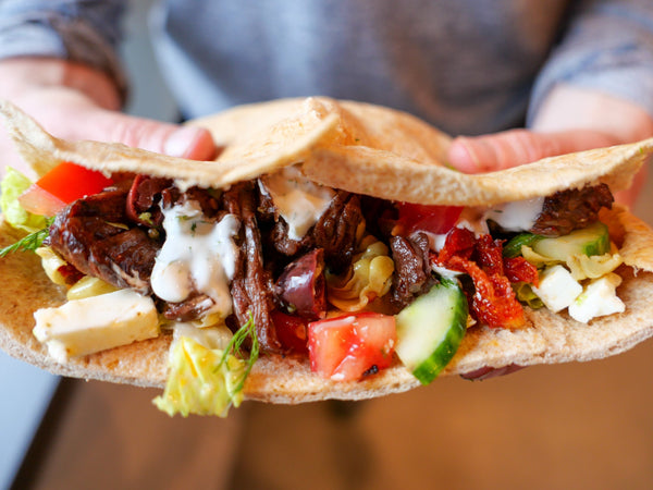 Steak Gyro With Dill Tzatziki Sauce