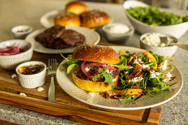 Blue Cheese Arugula Burger