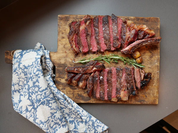 Butter, Garlic and Herb Basted Bone-In Ribeye