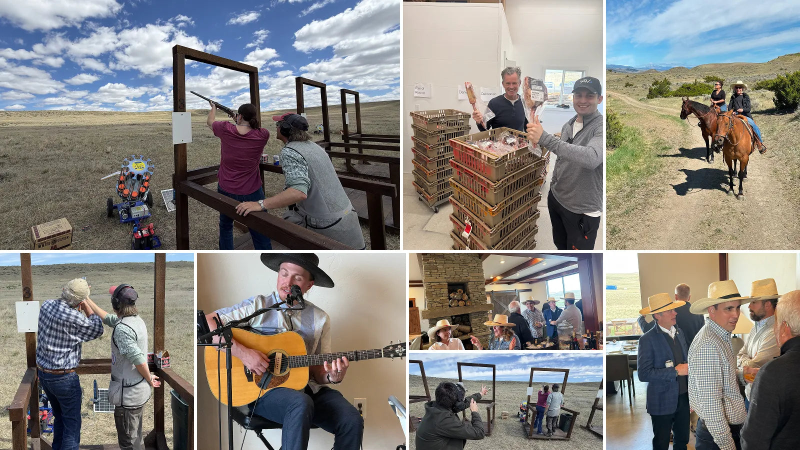collage of photos from event